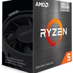 AMD Ryzen 5 5600G Desktop Processor with 6-core/12-thread, 19MB Cache, up to 4.4 GHz max Boost and Radeon Graphics image 1