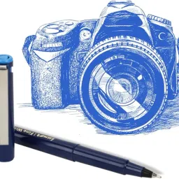 Luxor Finewriter 05 | Assorted Colour | Pack 0f 10 | Perfect for School, Home & Office | Ideal for Professionals & Students image 1