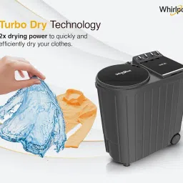 Whirlpool 10 Kg Semi-Automatic Top Loading Washing Machine (MAGIC CLEAN 10 DMIX GREY DAZZLE (10YR), Dynamix Detergent Dispenser) image 5