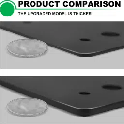 Andorm 4pcs 10x3 45 Degree Angle Steel Flat Plate Pergola Bracket Heavy Duty for Wood 4x4, 6x6 Lumber Powder Coated, Truss Framing Bracket, Post Mending Plate Black image 2