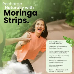 365veda Moringa Strips™ | Vitamin B12 | Natural Energy Booster | Coenzyme Q10 | Immunity & Vitality Support | Ayurvedic Nutrition Powerhouse | Vitamin B6 | 30 Oral Strips image 4