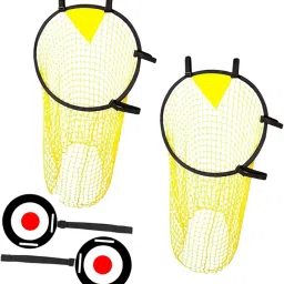 MYADDICTION 4Pcs Football Target Nets Soccer Training Goals for Garden or Field Portable image 4