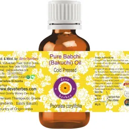 Deve Herbes Pure Babchi (Bakuchi) Oil (Psoralea corylifolia) Cold Pressed 30ml image 1