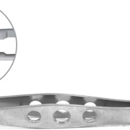 SurgiVision McPherson Corneal Forceps 1x2 Teeth | Stainless Steel Ophthalmic Surgical Instrument | Precision Eye Surgery Tool for Corneal Procedures & Tissue Handling (Curved) image 1