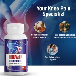 Rhuval Pro Pain Relief Formula for Joints, Stiffness, Back, Legs and Knee, 60 Tablets image 4