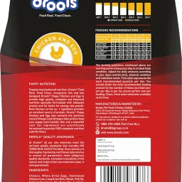 Drools Puppy Dry Dog Food, Chicken and Egg Flavor 1.2Kg Pack image 1
