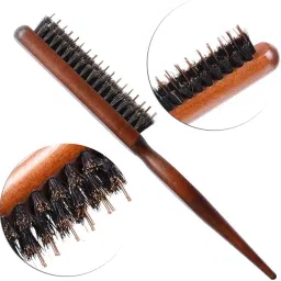 KIRA Wooden Hair Teasing Brush-Boar Bristle Hair Styling & Volume Comb Lightweight Styling Comb for Salon & Home Use image 5