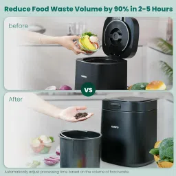Karfo Electric Composter for Kitchen, Smart Compost Bin Outdoor/Indoor, Odorless Single-Button Auto Operation, Turn Food Waste to Fertilizer for Plants, Food Waste Compost Machine （Black） image 4