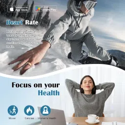 Smart Ring with Sleep Monitor for Women Men,Fitness Tracker with Heart Rate,Blood Oxygen,Steps,IP68 Waterproof Smart Rings,5-7 Days Battery Life for iOS Android,No App Fee（Gold,9） image 5