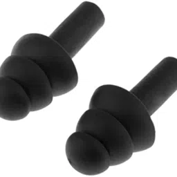 james international Silicone Earplugs Noise Reduction Hearing Protection, Reusable Soft Ear Plugs for Sleeping, Swimming, Snoring, Air Travel, Concerts, Construction Work and Motor Sports Racing (1 Pair) Black image 1