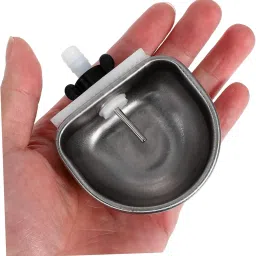 Yardwe Automatic Waterer Stainless Steel Bowl Rabbit Small Pet Feeder Hydration for Rabbits Cages image 3