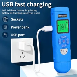Rechargeable Optical Power Meter L-C70-15 mini Optical Power Meter All-in-one Machine, Suitable for SC/FC/ST/LC Interface Four in one Function, Built-in RJ45 Network Testing, with 1 FC-LC Adapter image 5