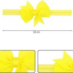 redchimes Baby Headbands – Pack of 10 Soft Nylon Elastic Hairbands with Ribbon Bows | Hair Accessories for Newborns, Infants & Toddlers image 1
