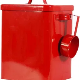 Merishopp Dog Cat Food Storage Container Pet Food Dispenser for Outdoor Hiking Camping Red image 1