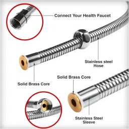 Tap Flora Health Faucet for Toilet | Heavy-Duty ABS Jet Spray Gun with Flexible 1.2m Stainless Steel Tube and Holder | Chrome Finish Hand Shower for Bathroom Toilet with 1-Year Manufacturer Warranty image 4