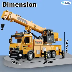 FunBlast Crane Toys for Kids - Derrick Truck Simulation Model Toy Truck, Electric Vehicles Toys with Forward/Backward Function Light and Sound for Kids Age 3+ Years (Multicolor) image 2