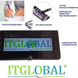 ITGlobal ® Value Pack Combo OG 47 Black & Colour (Set of 2) Ink Cartridge for HP Selected Printer With 3in1 Multi-Function Creative Mobile Phone Stand, Stylus Pen, Ballpoint Pen (Very Colors) | 47 Ink image 3