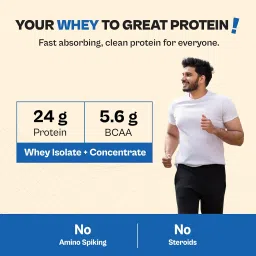 Tata 1mg Ultra Clean Whey Protein Isolate + Concentrate - Hazelnut Chocolate 1kg | 24g Protein, 5.6g BCAA & 30B CFU Probiotics-28 Sachets image 3