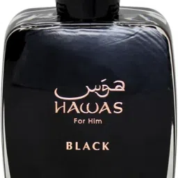 RASASI Hawas Black Eau De Parfum for Men & Women - 100ml | Premium and Long Lasting Perfume | Perfect for Work, Events & Special Occasions image 1