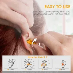 glowish by huda beauty Reusable Silicone Earplugs (5 Pairs) – Noise Reduction Ear Plugs for Sleeping, Snoring, Swimming, Travel, Concerts & Work – Soft Comfortable Hearing Protection image 4