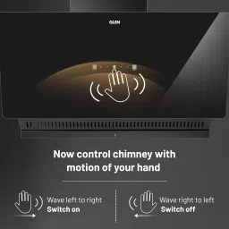 Glen 90cm 1400 m³/hr Filterless Slant Kitchen Chimney |Intelligent Auto Clean |Wider Suction Area|(Hood Mesh 90,Touch & Gesture Control,Black) image 4