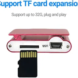 Drumstone 𝟏𝟓 𝐘𝐄𝐀𝐑𝐒 𝐖𝐀𝐑𝐑𝐀𝐍𝐓𝐘 Portable Handy Metal MiniMP3 Music Player, Lossless SoundBack Clip MP3Expandable Storage ??? Card not included image 1