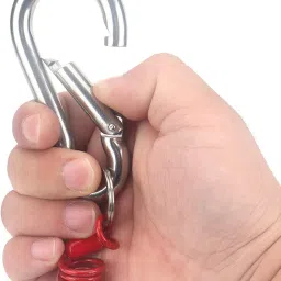 FABLOFT Heavy Duty Steel Wire Breakaway Trailer Cable Safety Cables for RV Caravan Orange image 4