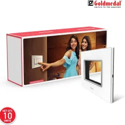 Goldmedal Air A3 4 Module Cover Plate, White - (Pack of 10) image 1