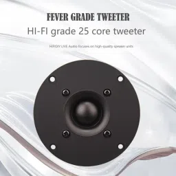 2PCS HiFi 4 inch Tweeter Speaker Unit 25-core Black Silk Membrane 8OHM 30W Home Film Treble Loudspeaker B1-103S image 2