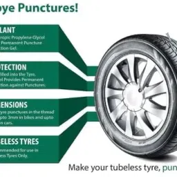 Hmp Tyre Sealant – 500ml | Puncture Repair Solution for Tubeless Tyres | Instant Seal Technology | Car, Bike & Scooter Compatible image 4