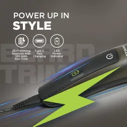 Havells Electric Beard Trimmer | Ipx7 Fully Washable | 120 Minutes Runtime | Upto 13Mm Length Settings | Cord & Cordless Use | 2 Years Guarantee | Brown | Bt5115 - Men image 3