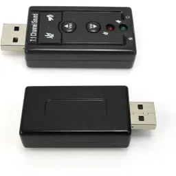 CLASSYTECH 7.1 Channel USB External Sound Card Audio Adapter with Mic - Supports Virtual 3D Sound - Plug and Play image 3