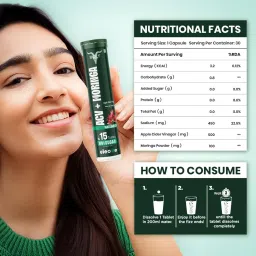 Bolt Nutrition ACV Moringa Effervescent - Watermelon (Pack of 2) image 4