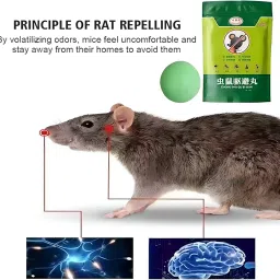 𝐑𝐚𝐭 𝐑𝐞𝐩𝐞𝐥𝐥𝐞𝐧𝐭 𝐟𝐨𝐫 𝐂𝐚𝐫 Pack 1 (10 Tablet) Mouse Peppermint Oil to Protect Wires in Car, Bike & Truck Engine No Kill Only Repels Home Indoor-Outdoor Garage Rat Controller Pills to Keep Rodents Out of Car | Rat Go-away Tablets image 3