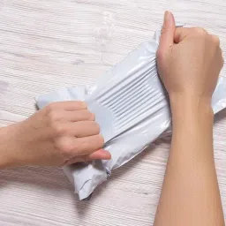 Tamper Proof Polybags/Pouches/Cover 55 Micron for Shipping/Packing With POD Jacket Milky White (12x16, 50, Piece) image 5