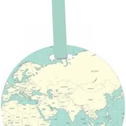 ATORSE 4xFashion Map Luggage Tag Travel Accessories for Backpack Name Tags Suitcase Green image 1