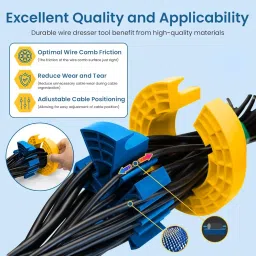 Serplex® Network Cable Cabling Tool Cable Multi Cable Comb Tool, Universal Networking Cable Cabling Tool for Any Cables with a Diameter Up to 1/4", Cable Organizing Tool Ethernet Cable Organizer image 3