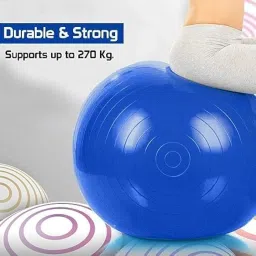 ACM Exercise Gym Ball with Pump Anti-Slip Balance Stability Ball Heavy Duty Fitness Yoga Ball Extra Thick Swiss Birthing Ball Excersice Equipment for Home Exercise (85Cm) image 3