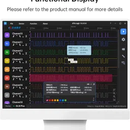 DL16 Plus USB Logic Analyzer with 500MHz Max Sample Rate,16Channels, 3.5Gbits Memory, USB 2.0 Interface,ARM FPGA Debug Protocol Decoding Software (DL16 Plus) image 3