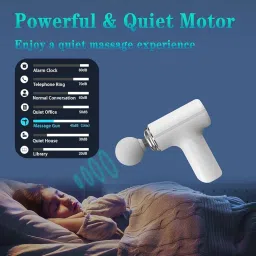 VIROLEP Massager Machine for Body Pain | Mini Body Massage Gun for Deep Tissue, Muscle & Pain Relief | Handheld, Battery Powered Massager for Neck, Back, Shoulder, Legs, Foot image 5
