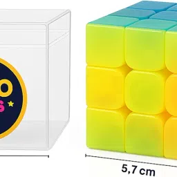 Jelly 3x3 Speed Cube – Stickerless Transparent Magic Cube for Kids & Adults image 3