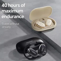 TOURACE True Wireless Stereo Bluetooth 5.4 Earbuds | Open-Ear Design | ENC Noise Reduction | LED Power Display | 40H Long Battery | Type-C Fast Charging [S718, Black ] image 3