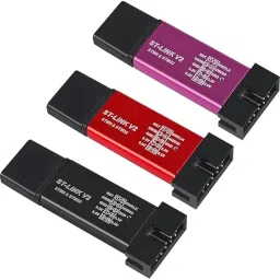 TESTIN ELECTRONICS 5Pcs ST Link V2 Programming Unit Mini STM8 STM32 Emulator Downloader with Cable (Random Color) image 2