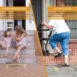 Step Stool Compact Heavy Duty Ergonomic Leg Support for Office Kitchen Study image 2