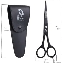 Hairdressing Scissors - Hairdressing Scissors for Cutting Hair - Professional Hair Scissors with Adjustable Screws - Black Stainless Steel Hairdressing Scissors - Hairdressing Scissors with image 2