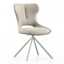 urban ladder Tulip Swivel Metal Dining Chair set of 1 in Cream Finish-picture-0