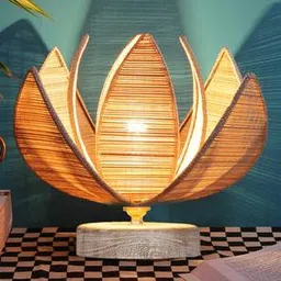 devansh Amelia Rose Bamboo Table Lamp With White Brushed Wood Base-picture-19