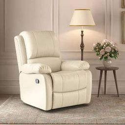 urban ladder Lebowski Leatherette One Seater Manual Recliner in Ancient Ivory Cream-picture-28