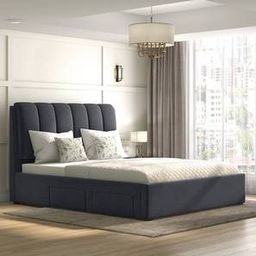 urban ladder Faroe Upholstered Storage Queen Size Bed With Essential Foam Mattress-picture-16