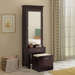 urban ladder Fidora Solid Wood Dressing Table in Mahogany Finish-picture-3